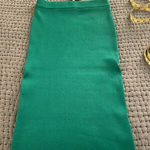 Zara Vibrant Green Pencil Skirt